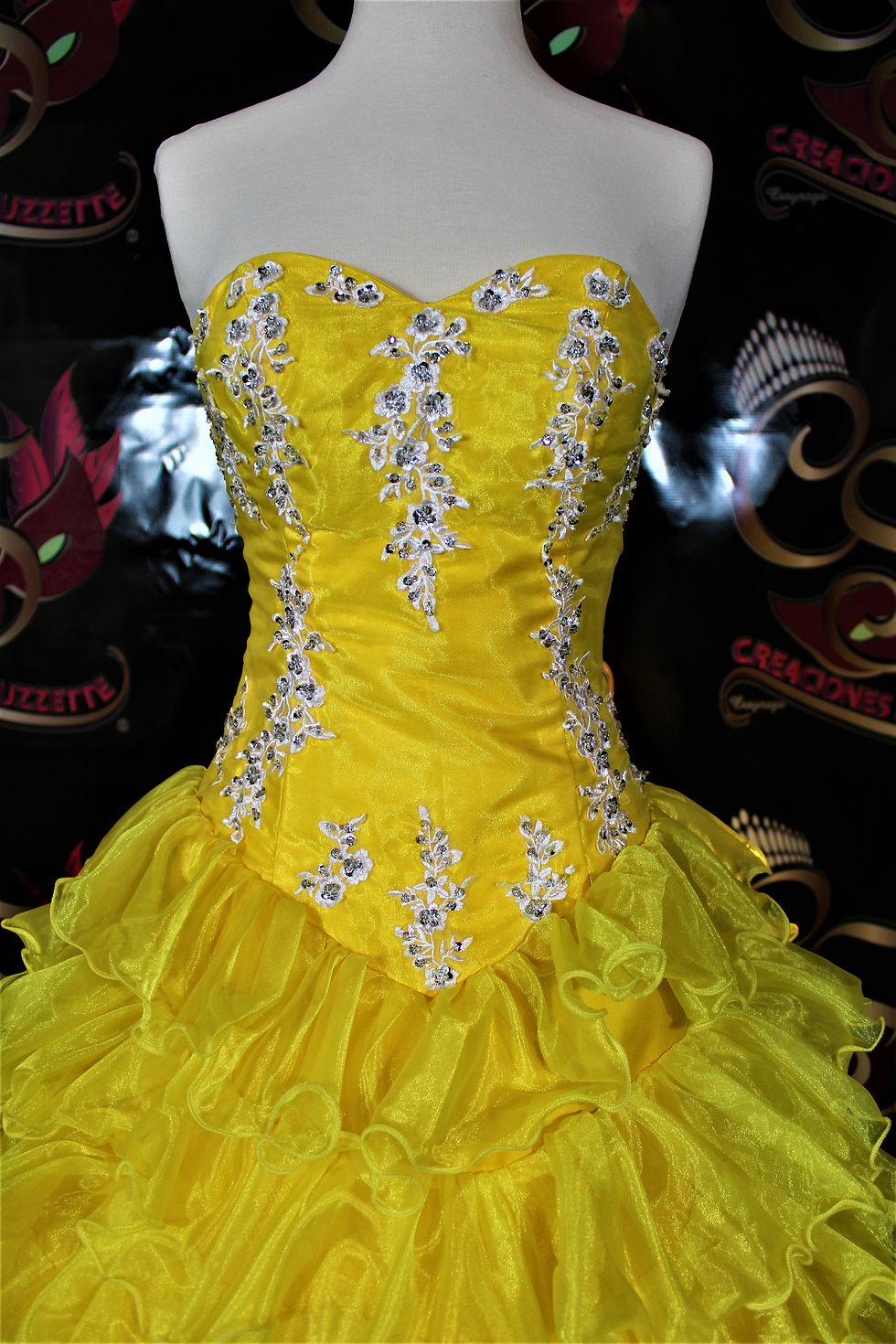 Thumbnail: Quinceanera Yellow Ruffles