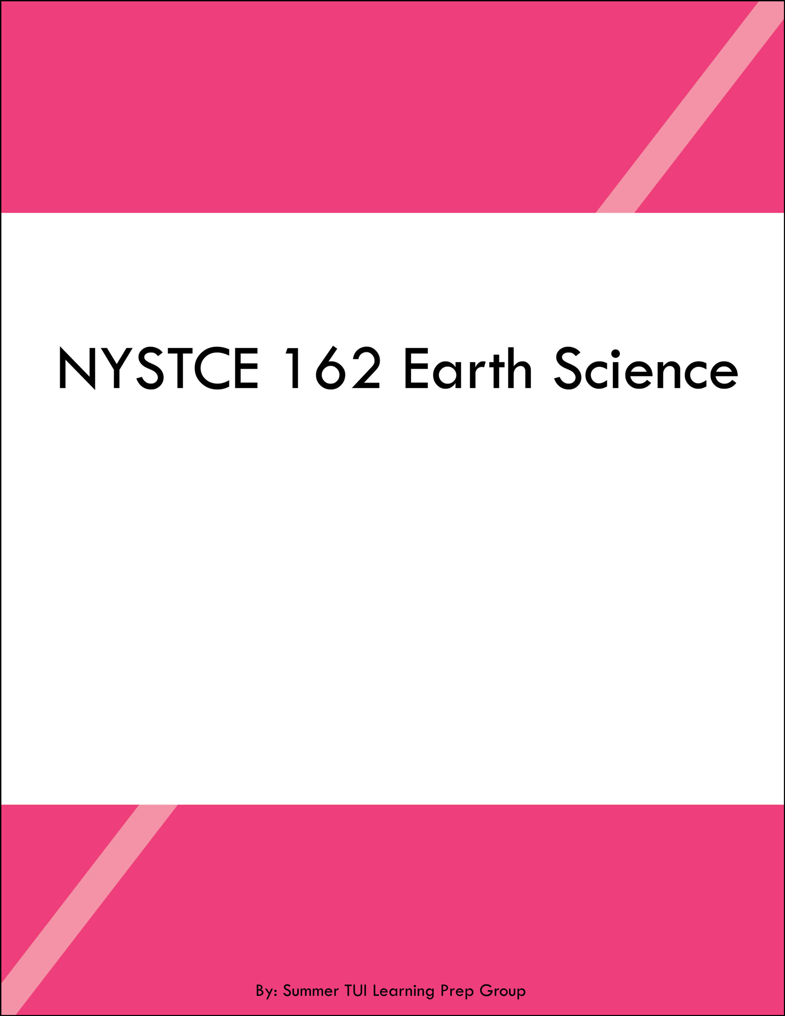 NYSTCE 162 Earth Science