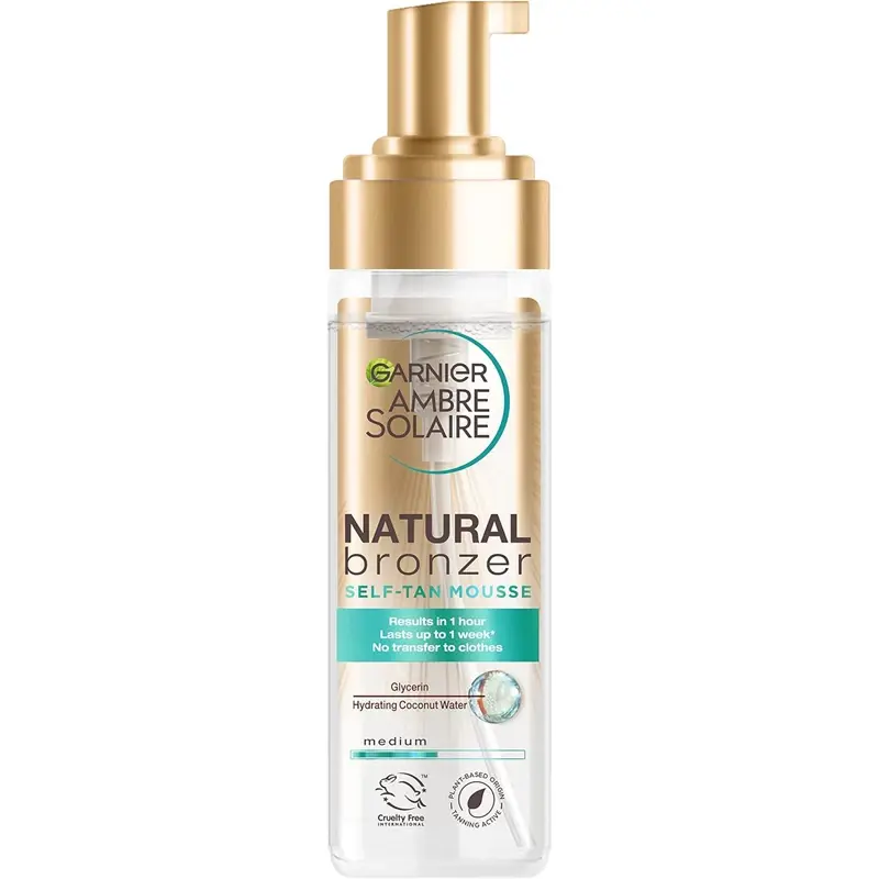 Garnier Natural Bronzer Self Tan Mousse With Coconut Water 200ml
