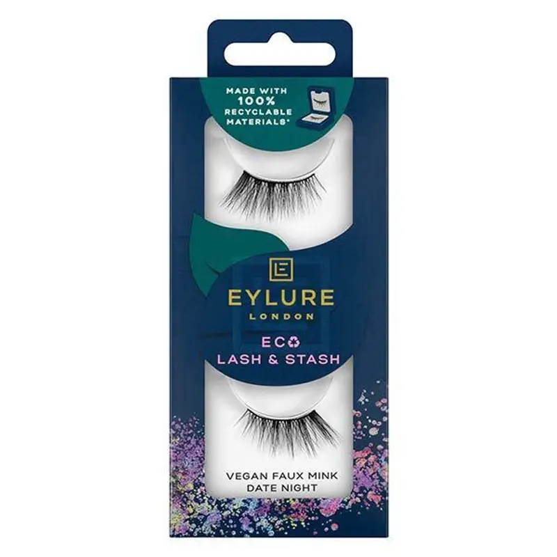 Eylure Eco Lash & Stash False Eyelashes Date Night - Re-useable 10 x