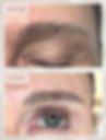 Before and after natural-looking eyebrow microblading in Santa Barbara, using realistic hair strokes to enhance brow shape, fullness, and definition.