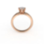 Miniatură: Inel de logodna din aur de 14k cu diamante in total de 0.50 ct cod 706
