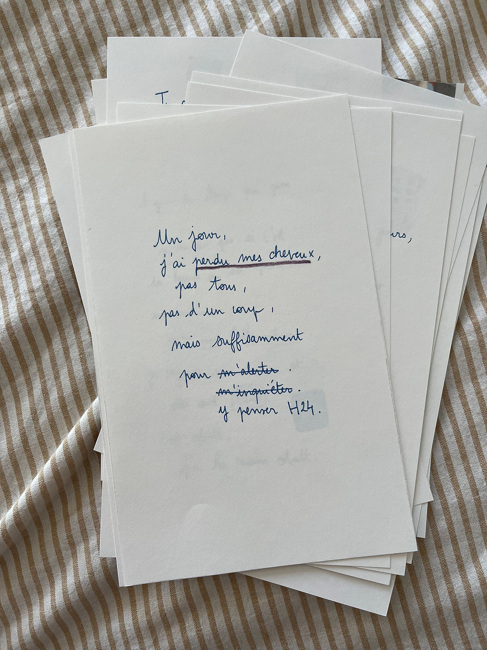 Miniature : Roman graphique 'un jour j'ai perdu mes cheveux' / expédition en septembre
