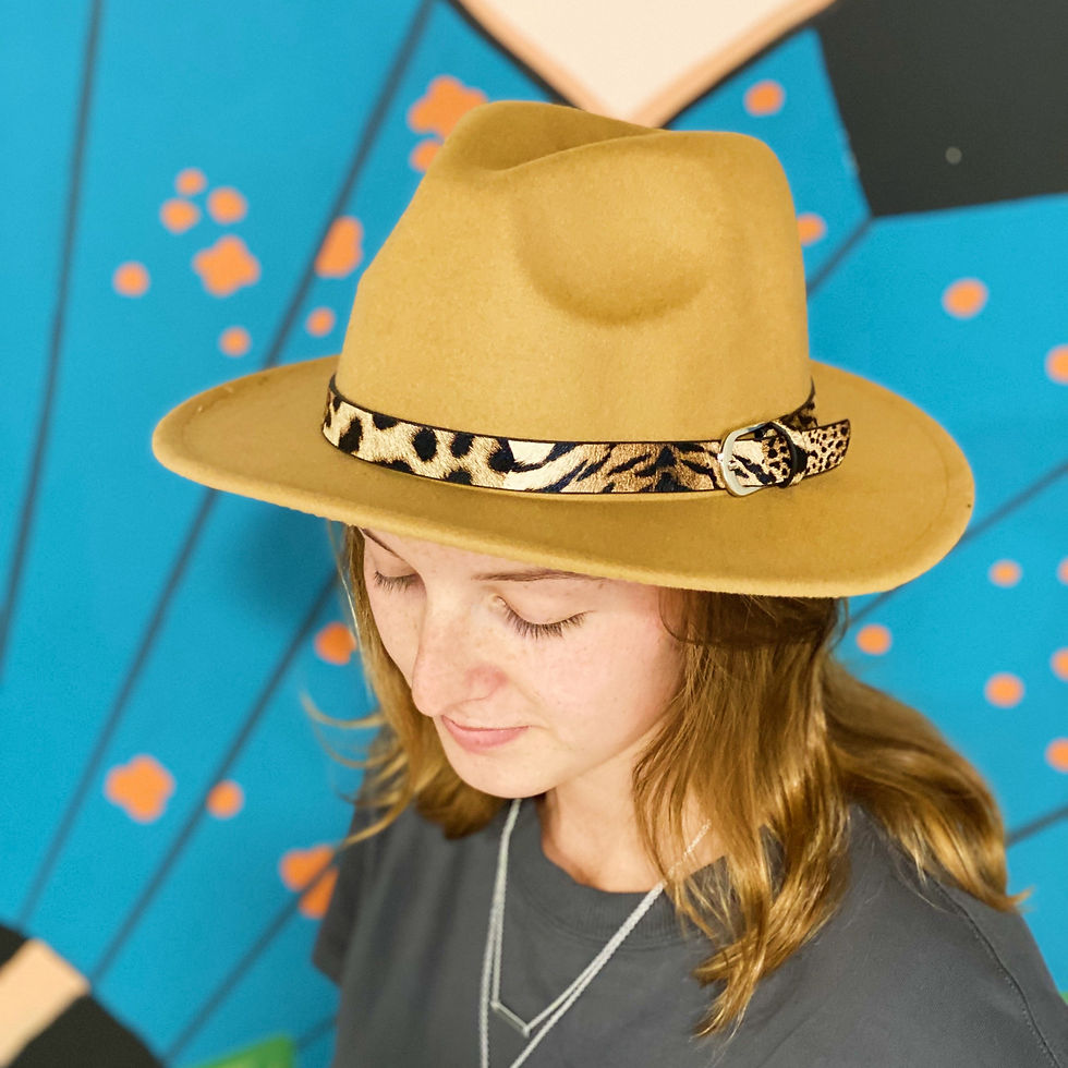 Thumbnail: Leopard Band Fedora Hat