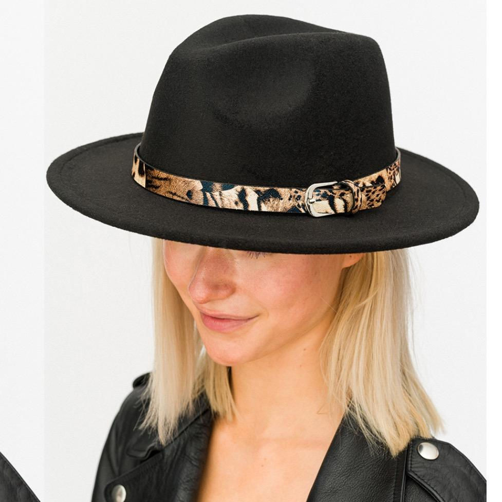 Thumbnail: Leopard Band Fedora Hat