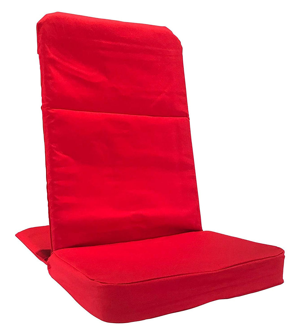 Thumbnail: Meditation Folding Floor  Chair With Back Rest