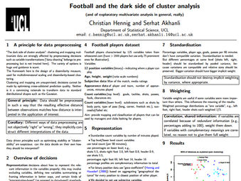 一個普通人沒以專業的足球知識運用在數據上，等於把所有食材盲目地炒成一碟