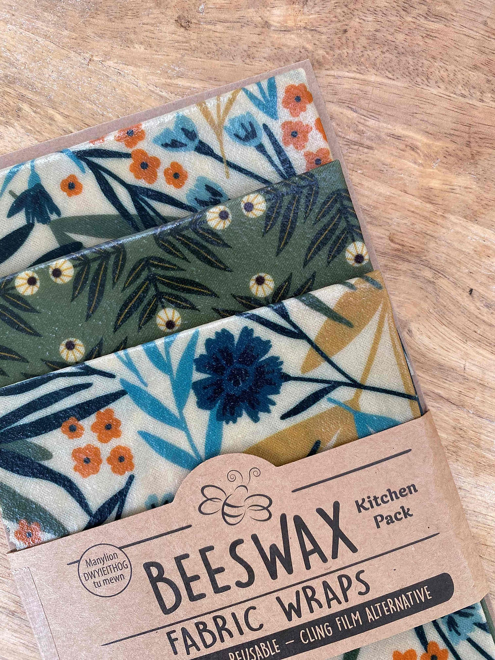 Thumbnail: cornflower themed beeswax wraps pack of 3