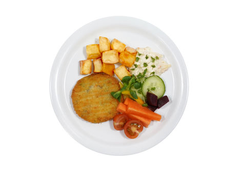 Breaded Bean and Vegetable Grill (Vegan)