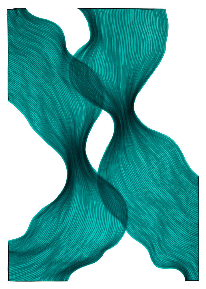 10. Aqua Dawn Sheer Folds