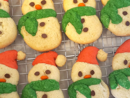 Cream Cheese Snowmen Cookies