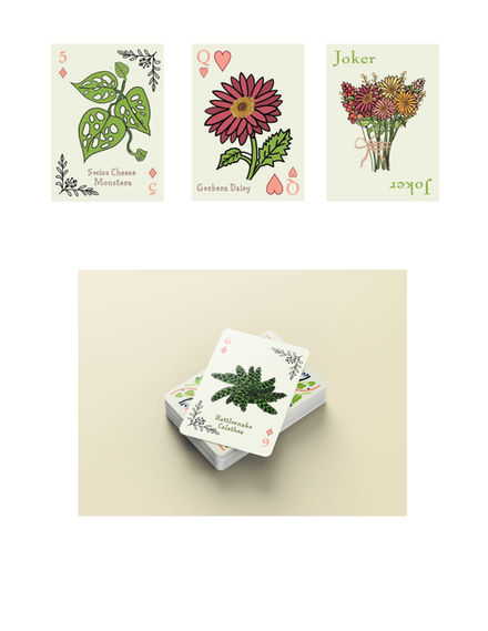 Plant Playing Card Designs 