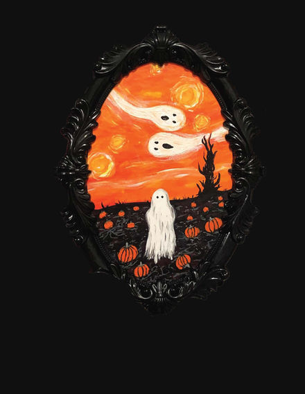 Ghost Acrylic Painting Edited