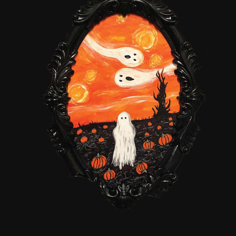 Acrylic painting photographed & edited w/Photoshop to enhance marketable Appearance