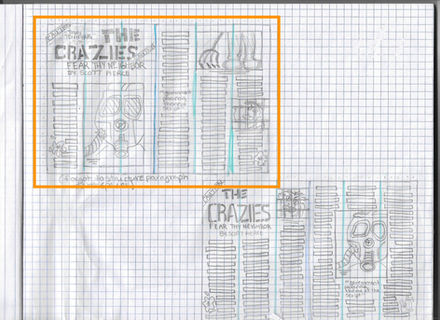 Fangoria Magazine Article Layout Sketches