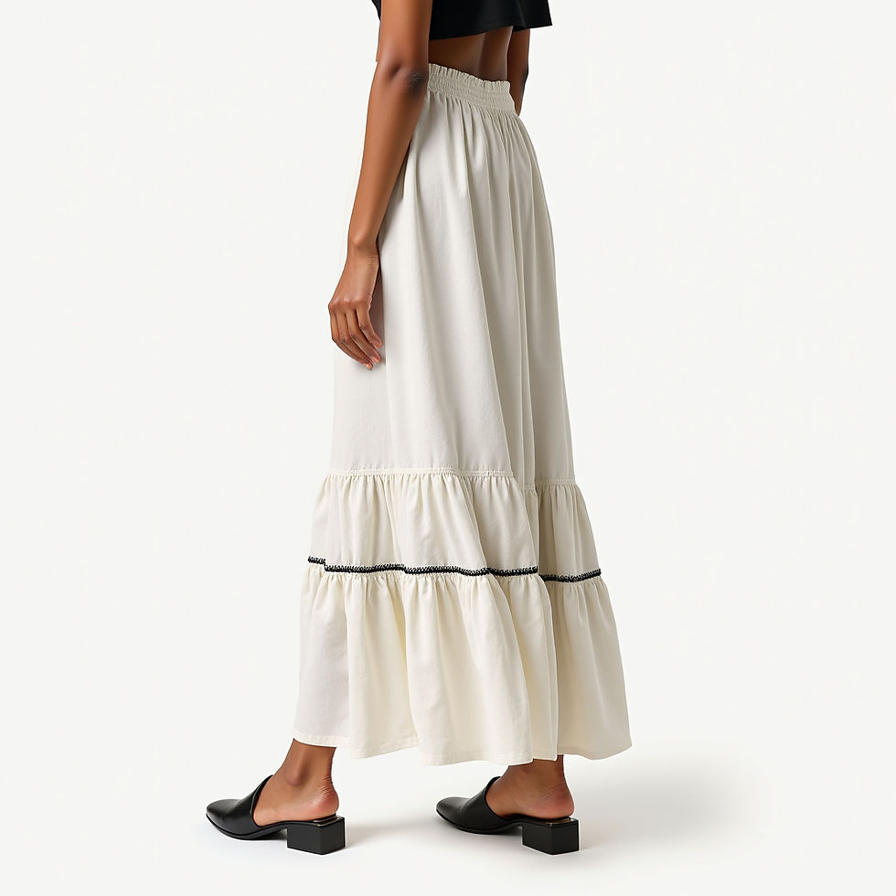 Embroidered Maxi Skirt