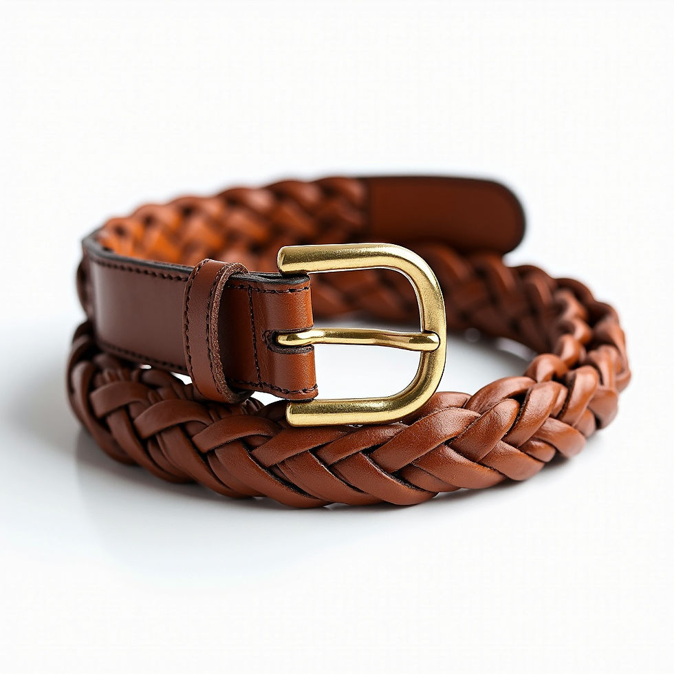 Braided Leather Belt