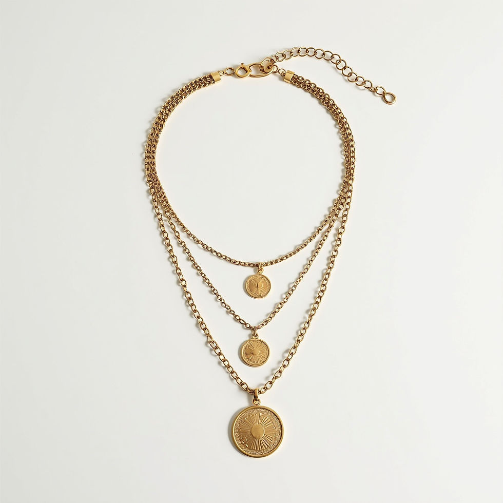Layered Coin Necklace