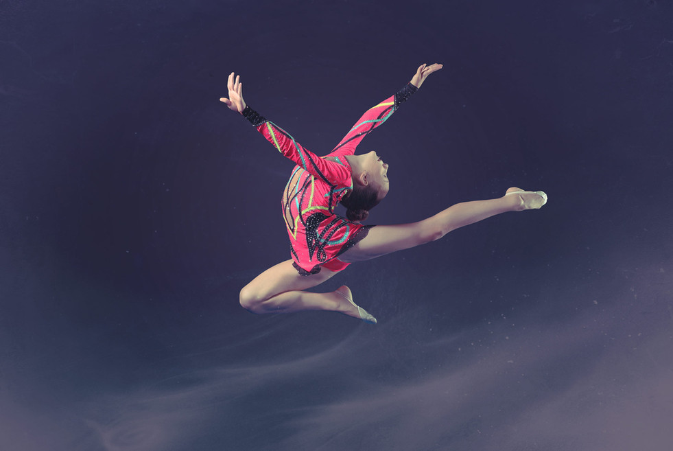 Gymnast Mid-air