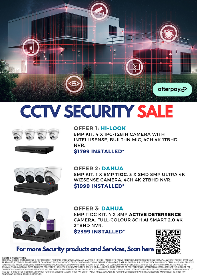 CCTV & Security Cameras Brisbane Current Offers Networks