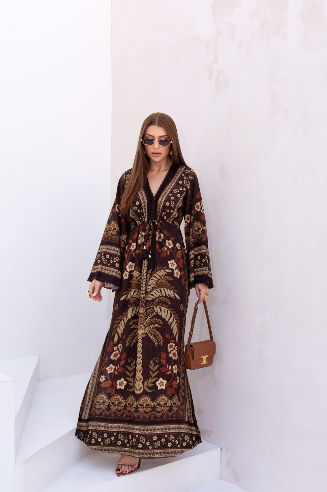 Vestido longo Palms do Brasil