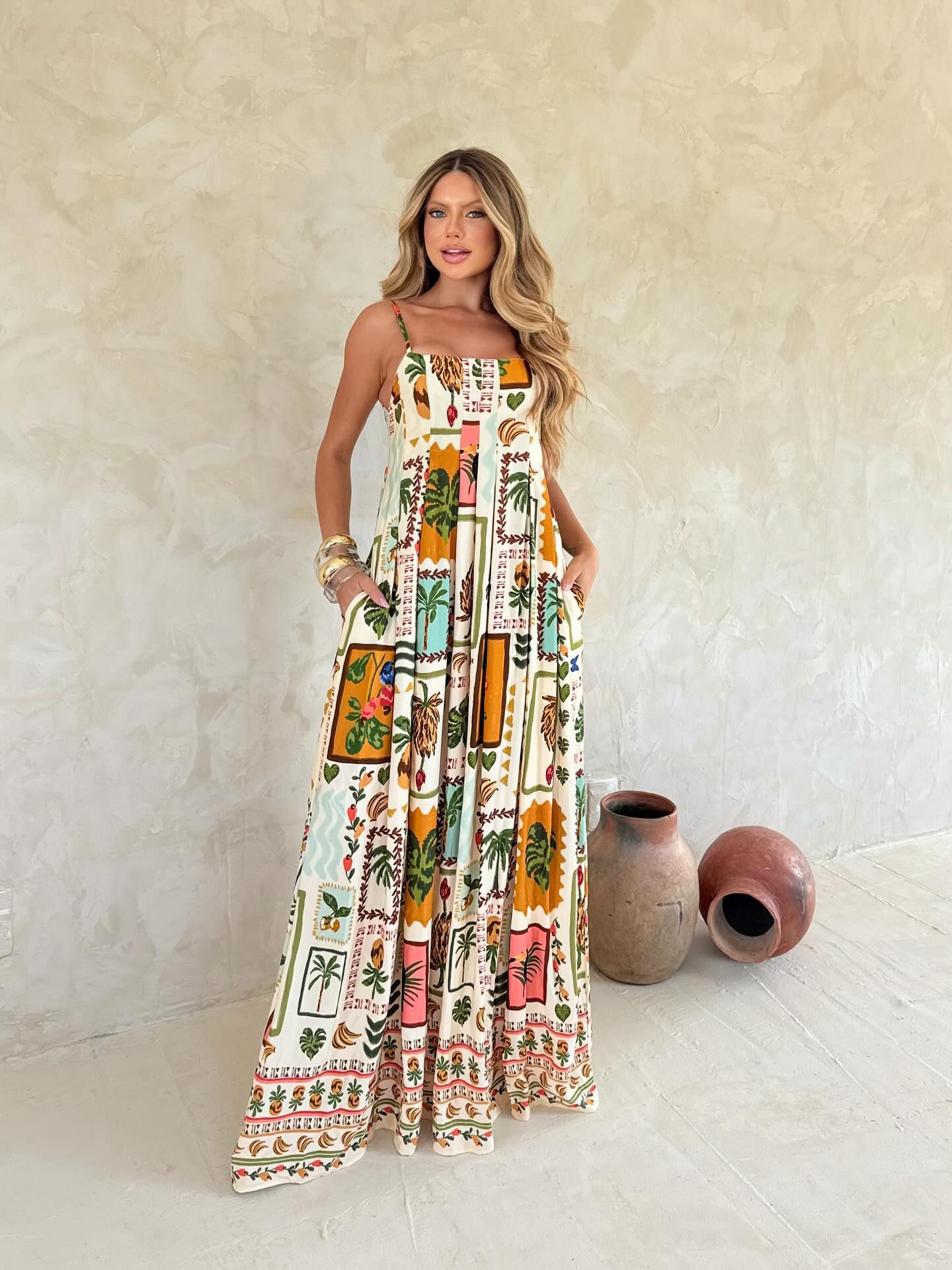 Vestido paleta tropical