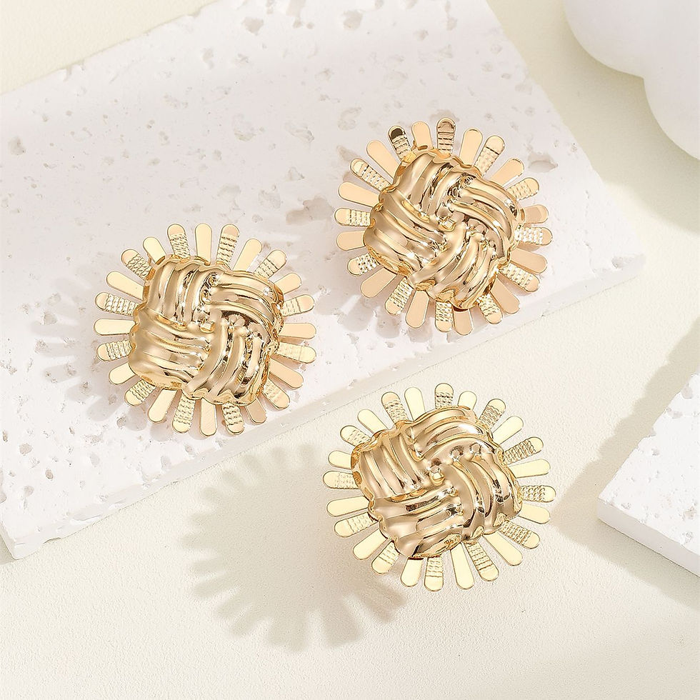 Thumbnail: My Gold Sunflower Studs