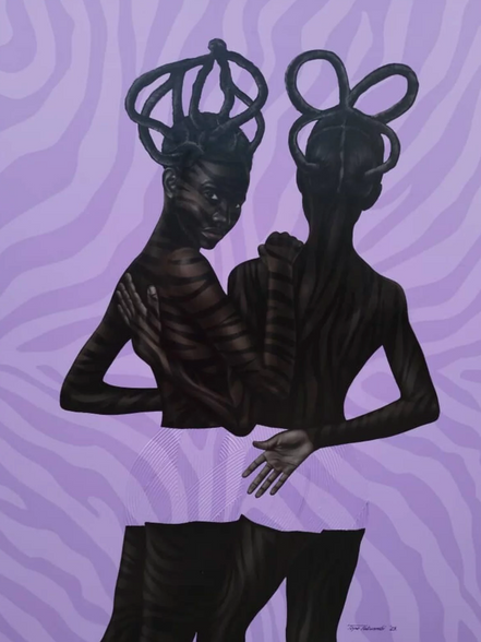 Tope Fatunmbi painting