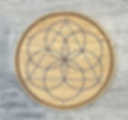 Seed of Life sacred geometry crystal grid board