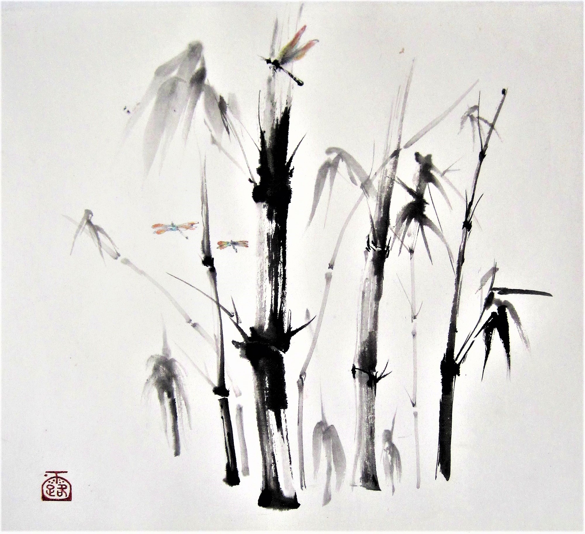 Bamboo and Dragonflies