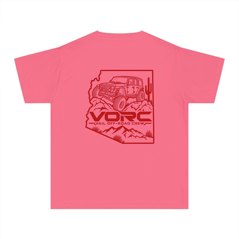 Thumbnail: VORC — Adventure (Red) — Kids Tee
