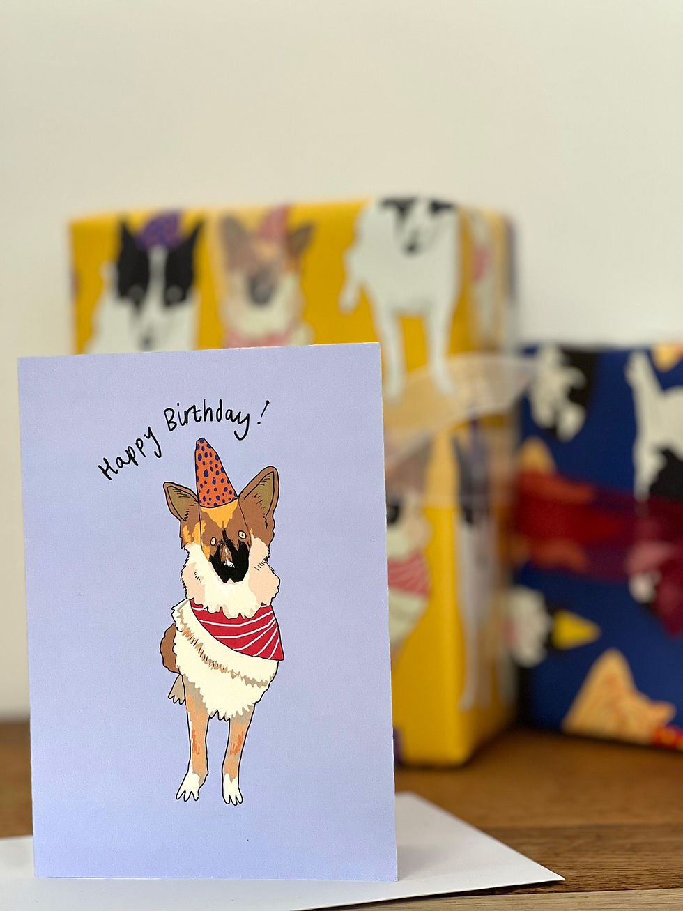 Thumbnail: Bear the German Shepherd Birthday Card
