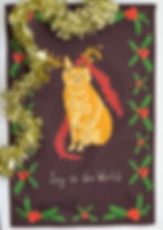 Thumbnail: Louis the Cat Christmas Tea Towel