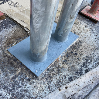 Restoration of Structural Steel Posts and Waterproofing Work, North Fremantle
