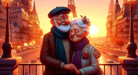 Old age couple.