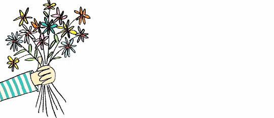 Image : Drawing of a bunch of flowers