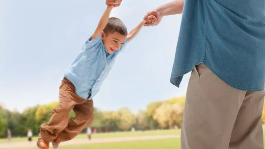 Image :Playing with the kids