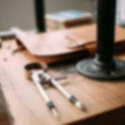 Wood Bench made of blackpipe