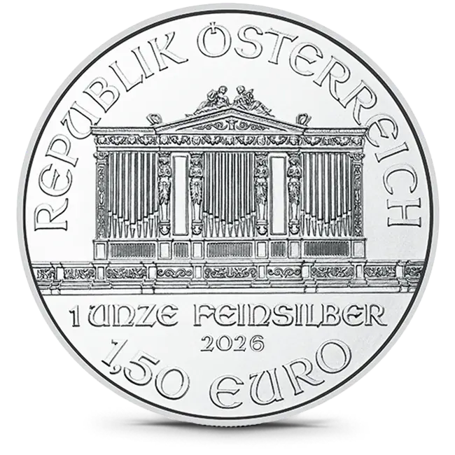 Thumbnail: 2026 Austria 1 Oz Silver Philharmonic (BU)