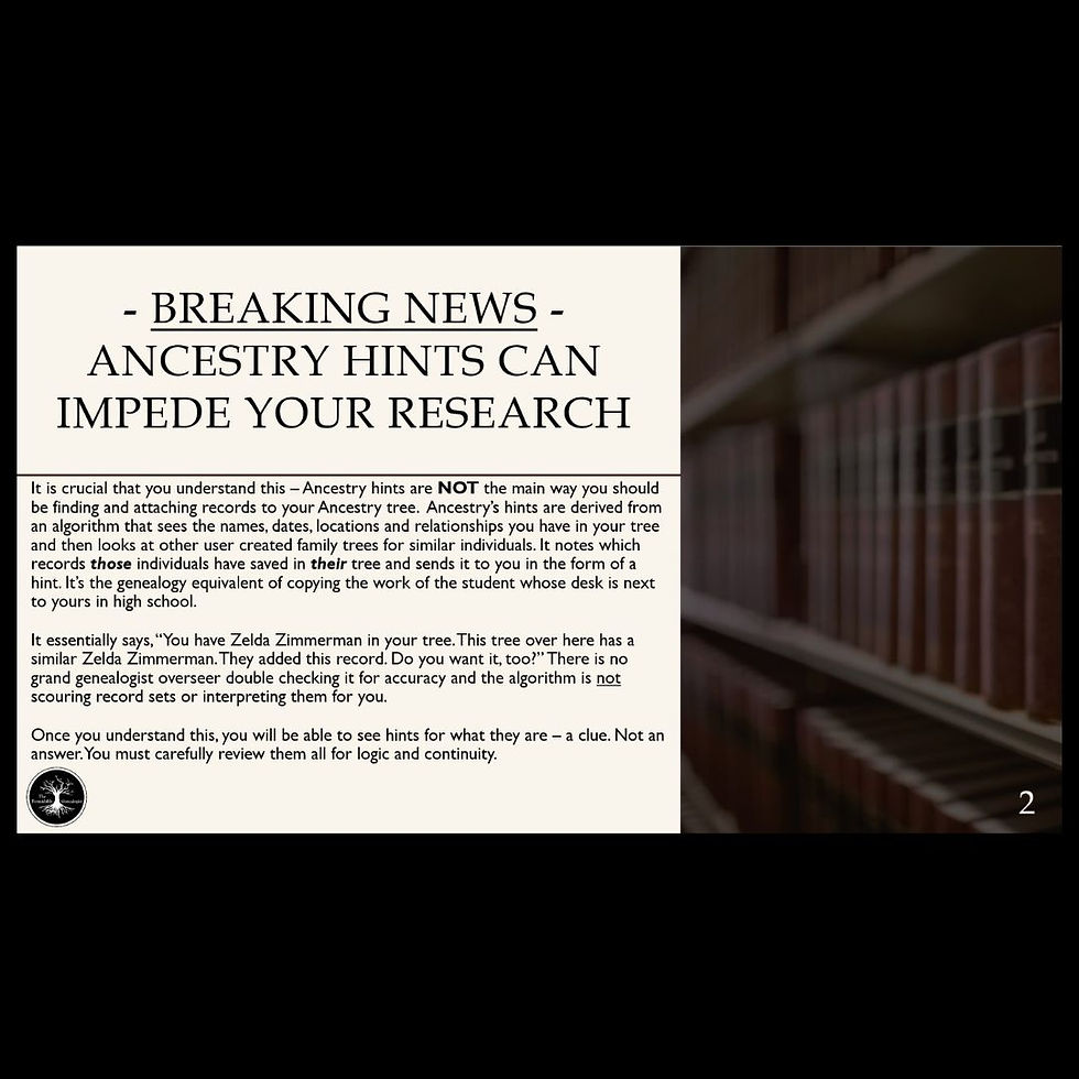 Thumbnail: Super Charge Your Ancestry Searches