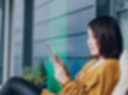 Woman on her Tablet