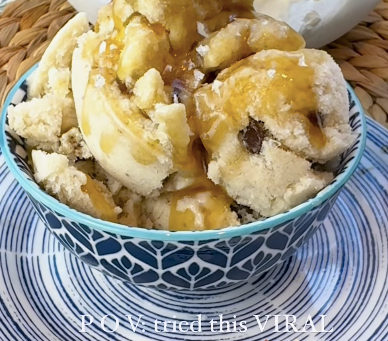 Viral Olive Oil Caramel and Chocolate Chip Banana Ice Cream