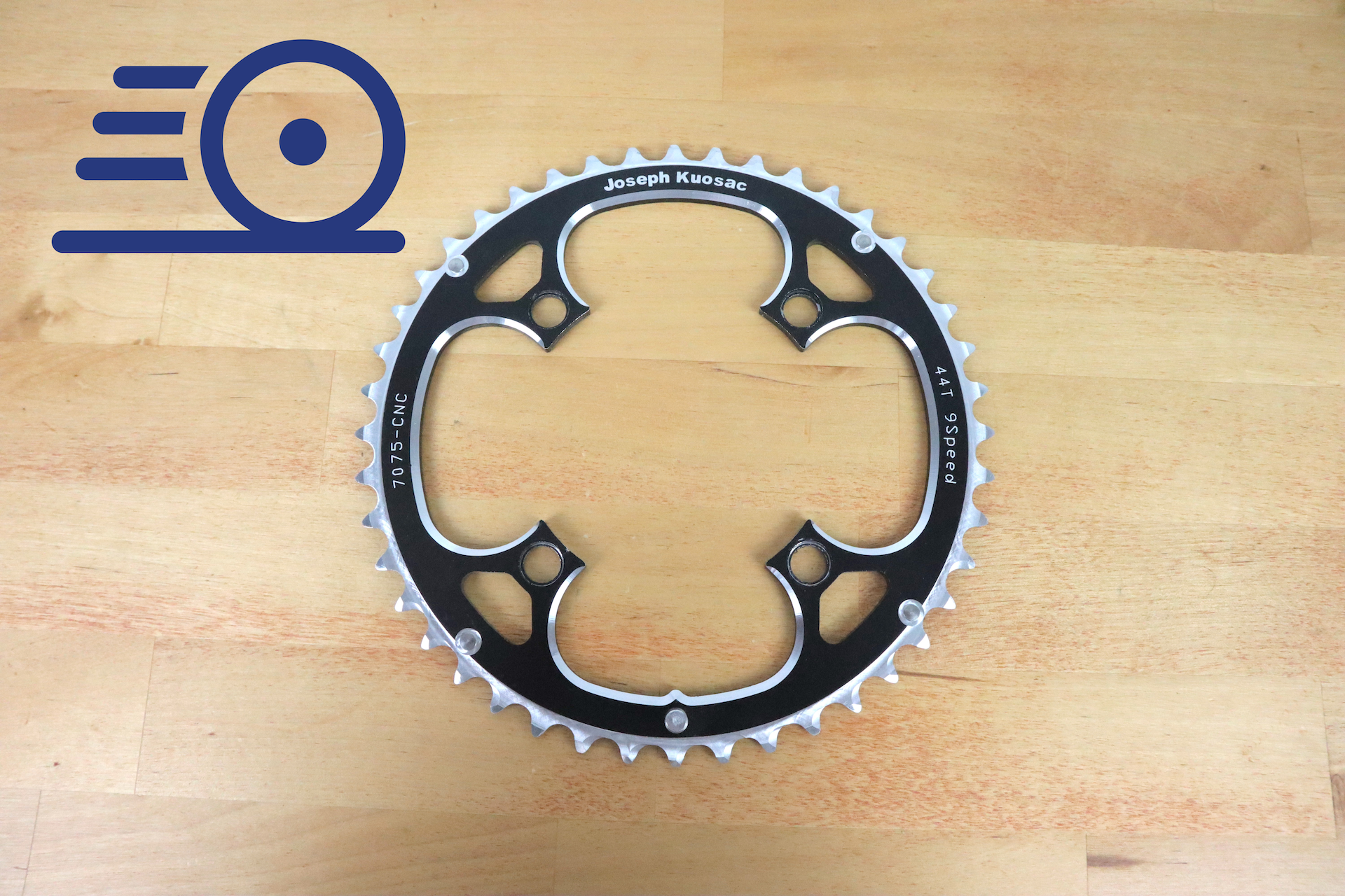 Joseph Kuosac 44T 9 Speed 7075-CNC Chainring