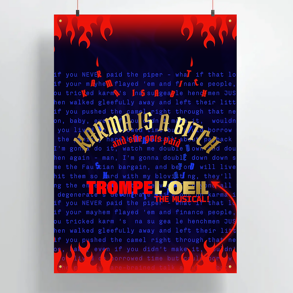 Thumbnail: T'lO Karma is a Bitch Poster