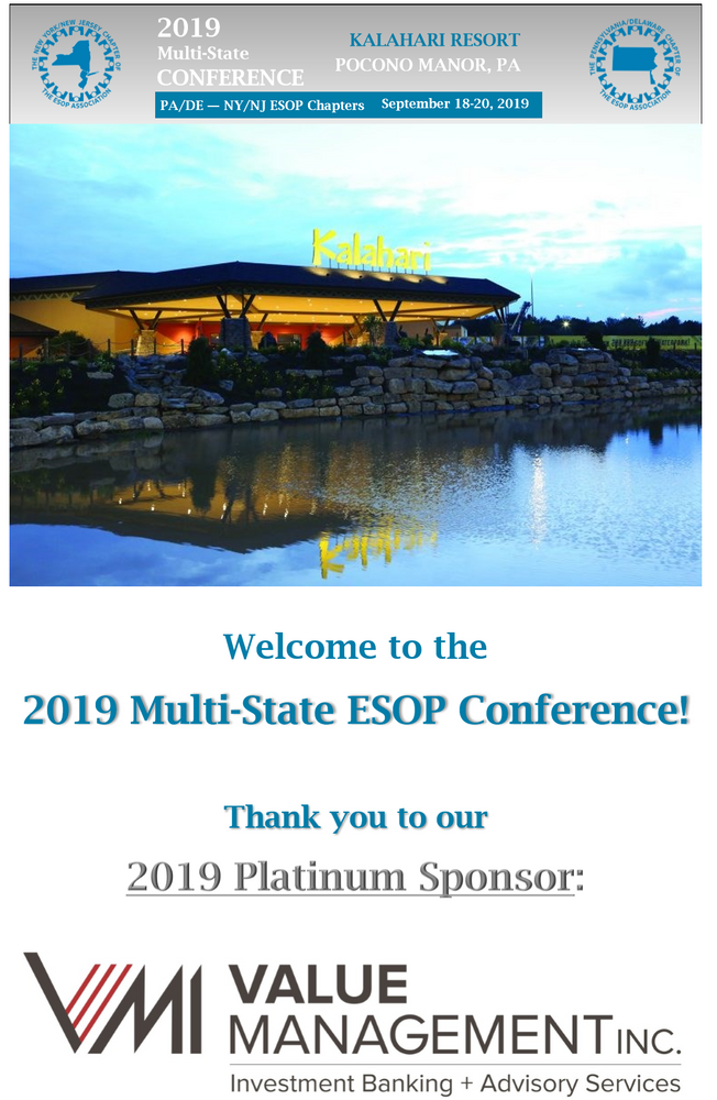 Minicast 52 From The ESOP Association’s PA/DE & NY/NJ MultiState