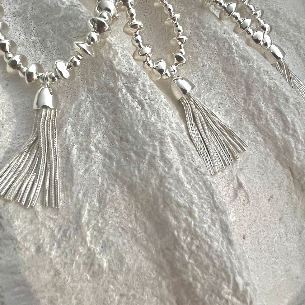 Thumbnail: Silver Tassel Bracelet 