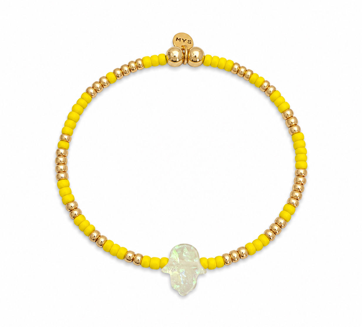 Yellow Hamsa Bracelet 