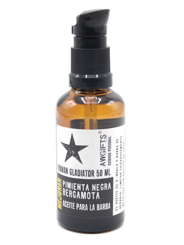 Aceite para barba con Pimienta negra y Bergamota