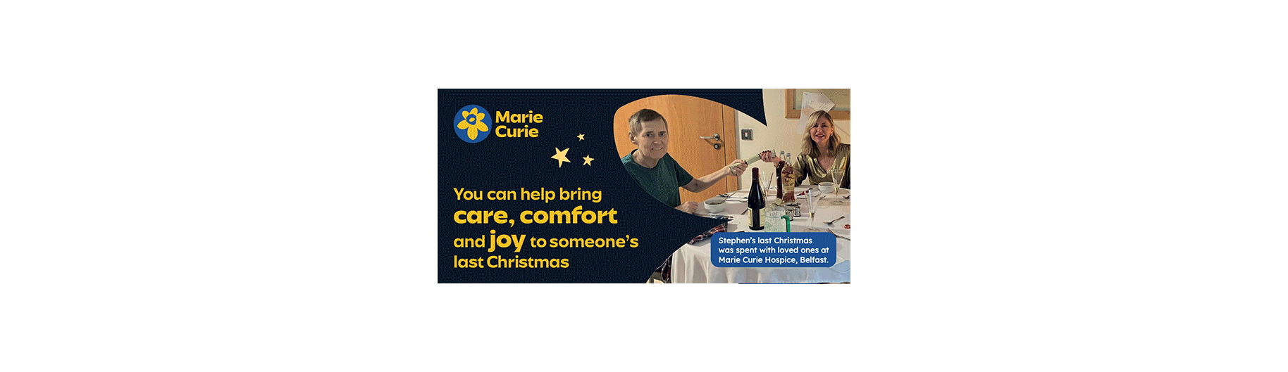 Marie Curie Care Comfort and Joy direct mail lift piece