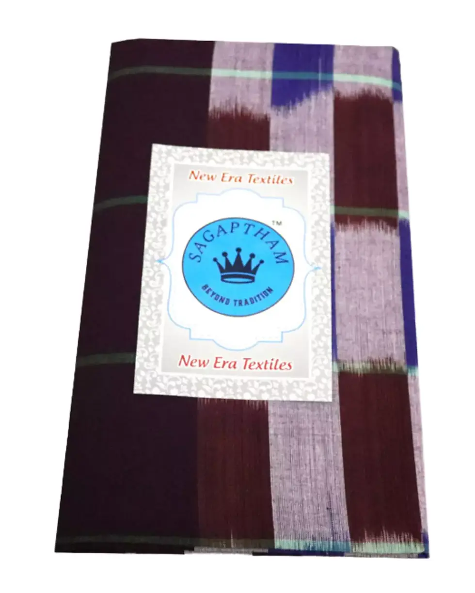 Thumbnail: ikkat-lungi-maroon-label